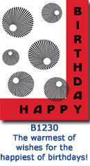 Geo Spots Birthday Card